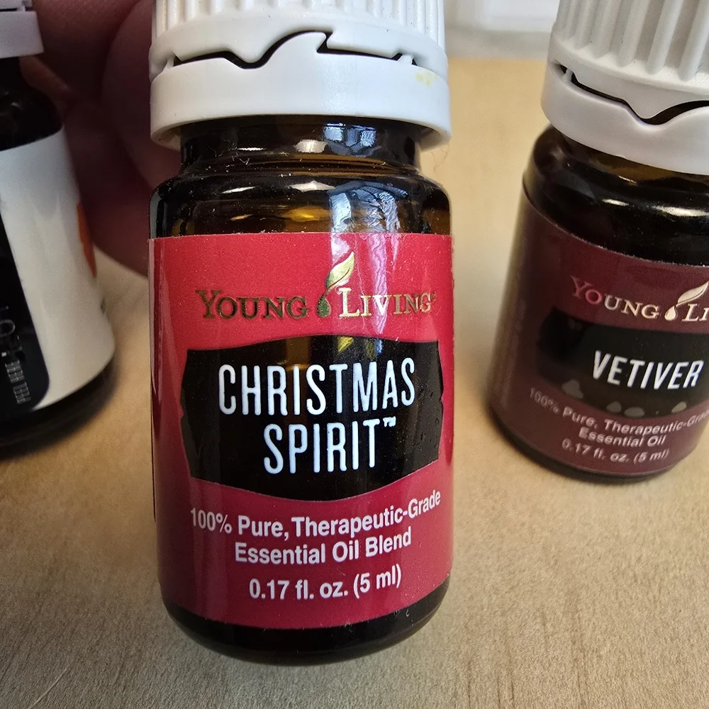 3 Young Living Oils lot ~Vetiver, Christmas Spirit, Orange~
